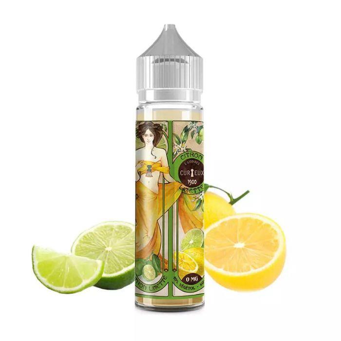 E-LIQUIDE CITRON LIMETTE VEGETOL - CURIEUX (50 ml, 0 mg/ml, 40/60) - Photo 1