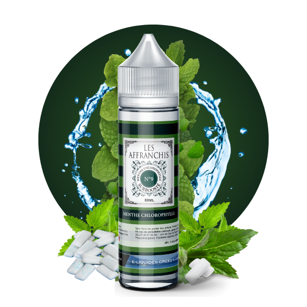 E-LIQUIDE MENTHE CHLOROPHYLLE N°9 (80 ml, 0 mg/ml, 30/70) - Photo 1
