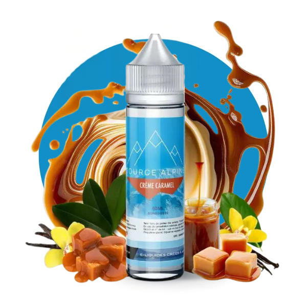 E-LIQUIDE CREME CARAMEL (80 ml, 0 mg/ml, 30/70) - Photo 1