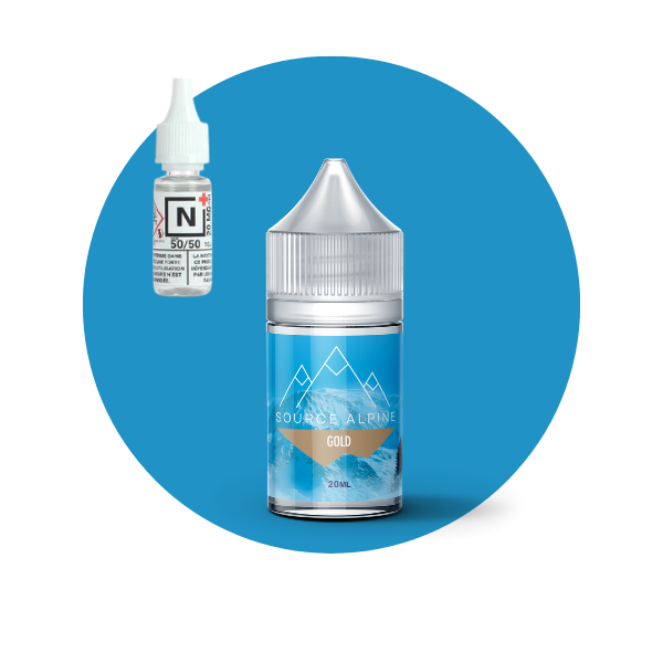 E-LIQUIDE GOLD (30 ml, Kit 3 mg/ml, 50/50) - Photo 1