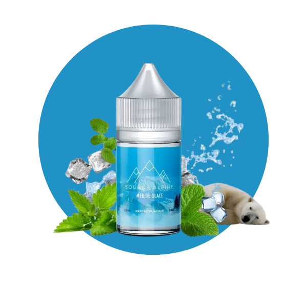 E-LIQUIDE MER DE GLACE (30 ml, 0 mg/ml, 50/50) - Photo 1
