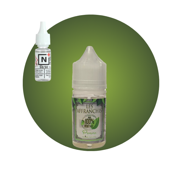 E-LIQUIDE POMME VG (30 ml, Kit 3 mg/ml, 50/50) - Photo 1