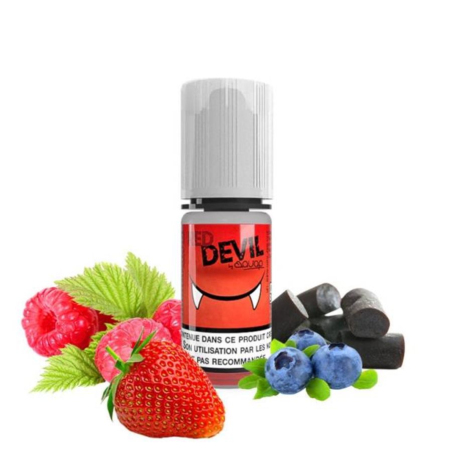 E-LIQUIDE RED DEVIL (10 ml, 0 mg/ml, 50/50) - Photo 1