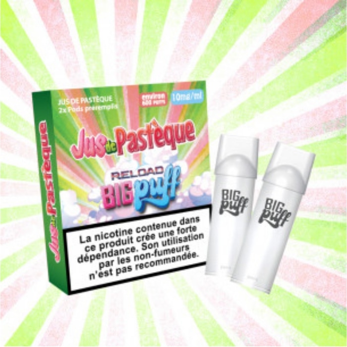 CARTOUCHE RECHARGEABLE JUS DE PASTQUE BIG PUFF (X2)